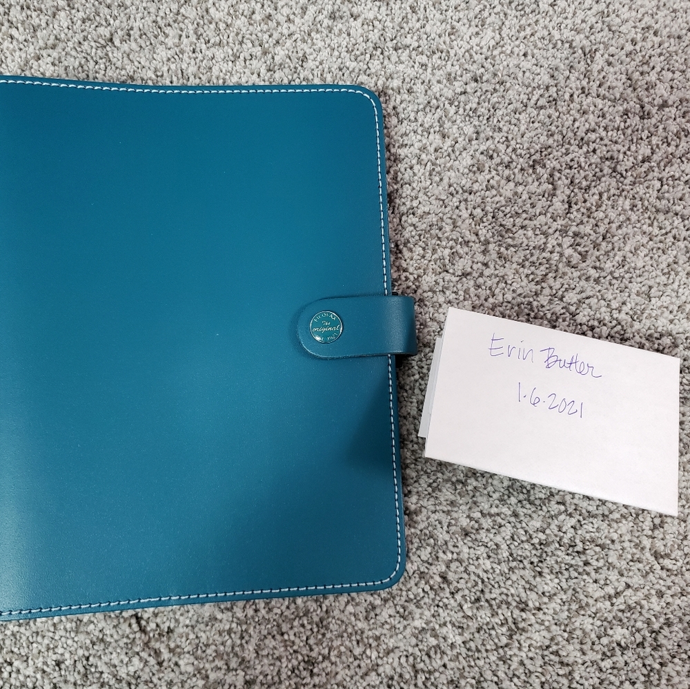 Filofax A5 Original - De-ringed Dark Aqua